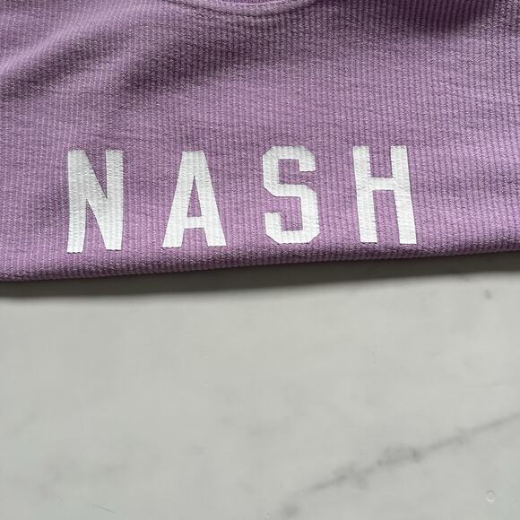 Nash Collection Ribbed Lilac sweatshirt Sz YXL Sporty casual Academia Festival - Picture 8 of 11